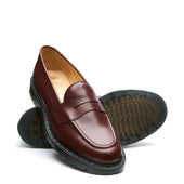 Oxblood Hi-Shine Penny Loafer