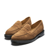 Tan Suede Penny Loafer