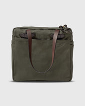 Zip Top Tote Bag In