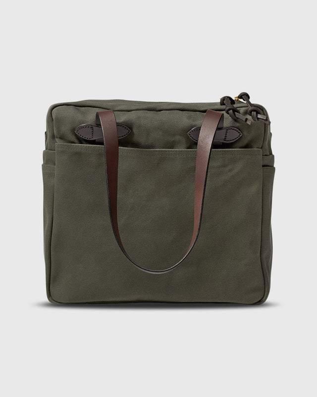 Zip Top Tote Bag In