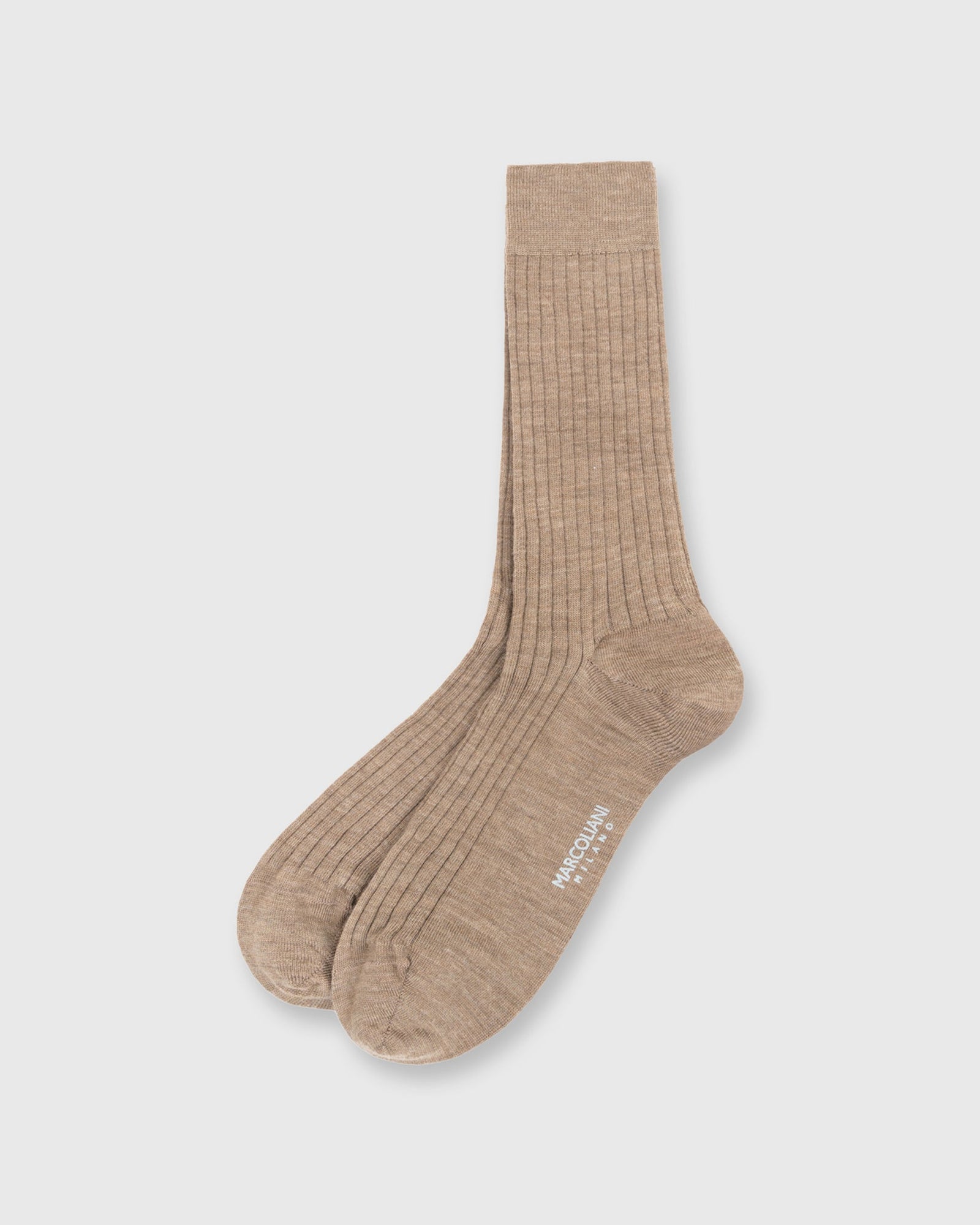 Trouser Dress Socks In Natural Extra Fine Merino