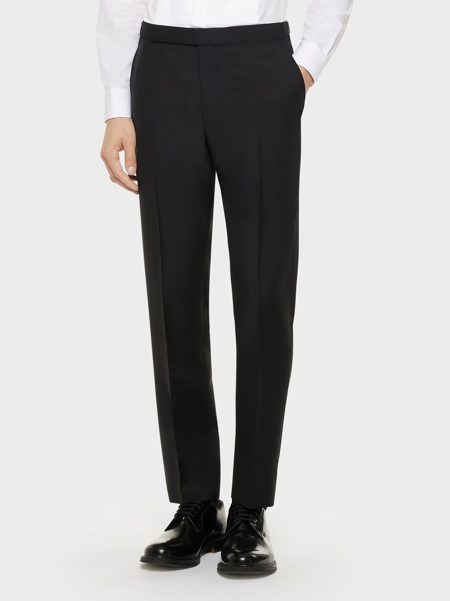 Pantalone In Lana E Mohair Nero