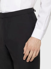 Pantalone In Lana E Mohair Nero