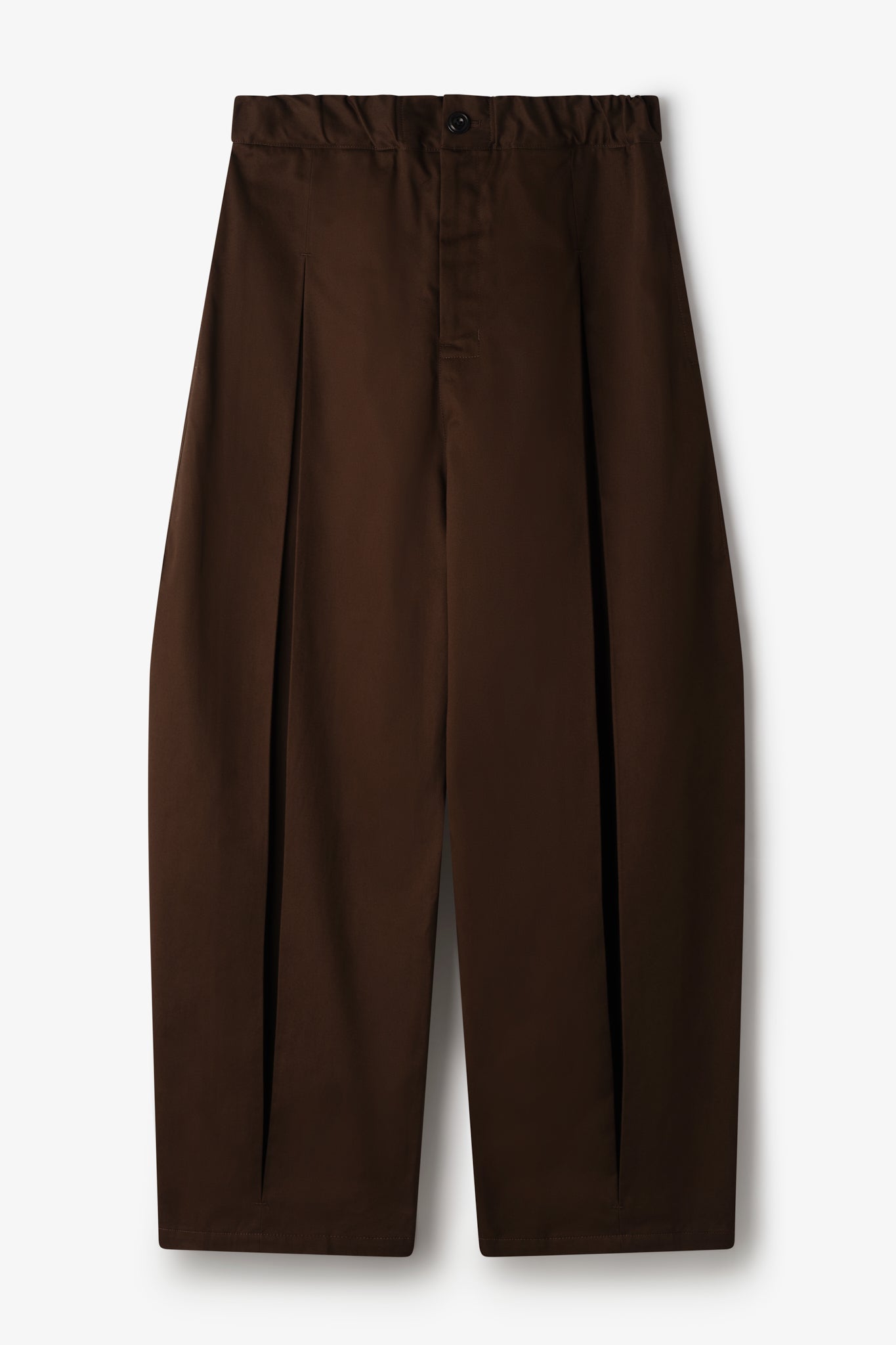 Box Pleat Trouser - Coffee