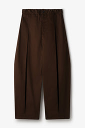 Box Pleat Trouser - Coffee