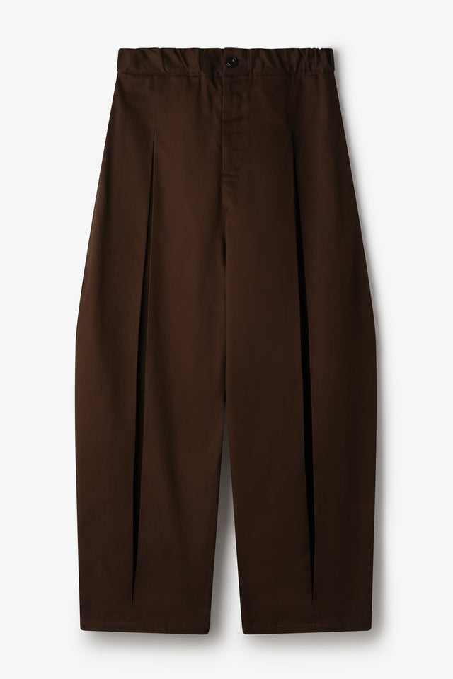Box Pleat Trouser - Coffee