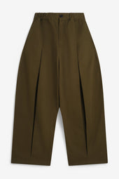 Aw26 Box Pleat Trouser Green