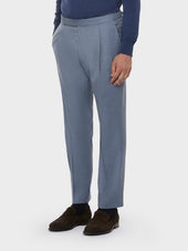 Pantalone da giacca in lana zeelander bluette