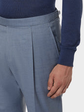 Pantalone Da Giacca In Lana Zeelander Bluette
