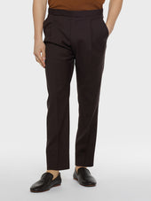 Pantalone Rigoletto in lana zeelander marrone