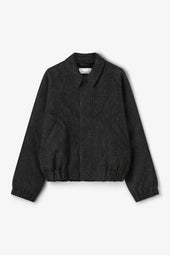 Jiji Jacket - Charcoal Herringbone