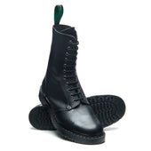 Black Greasy Grain 11 Eye Astronaut Boot