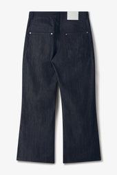 Straight Rivet Trouser Denim - Raw Indigo