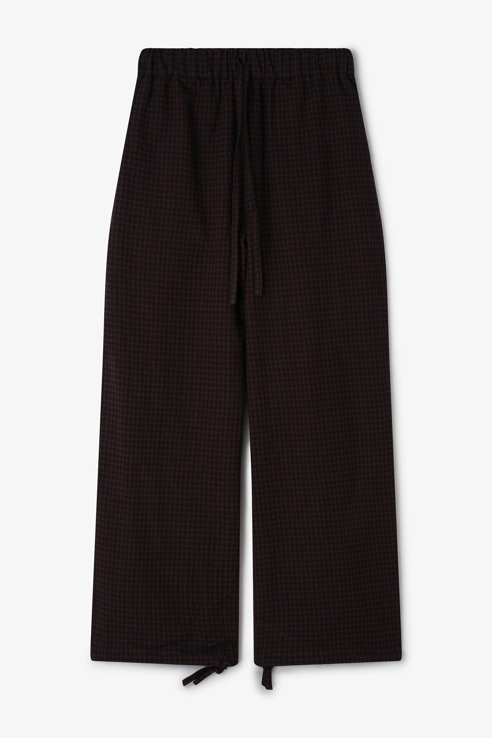 Siesta Trouser - Mocha Gingham Check