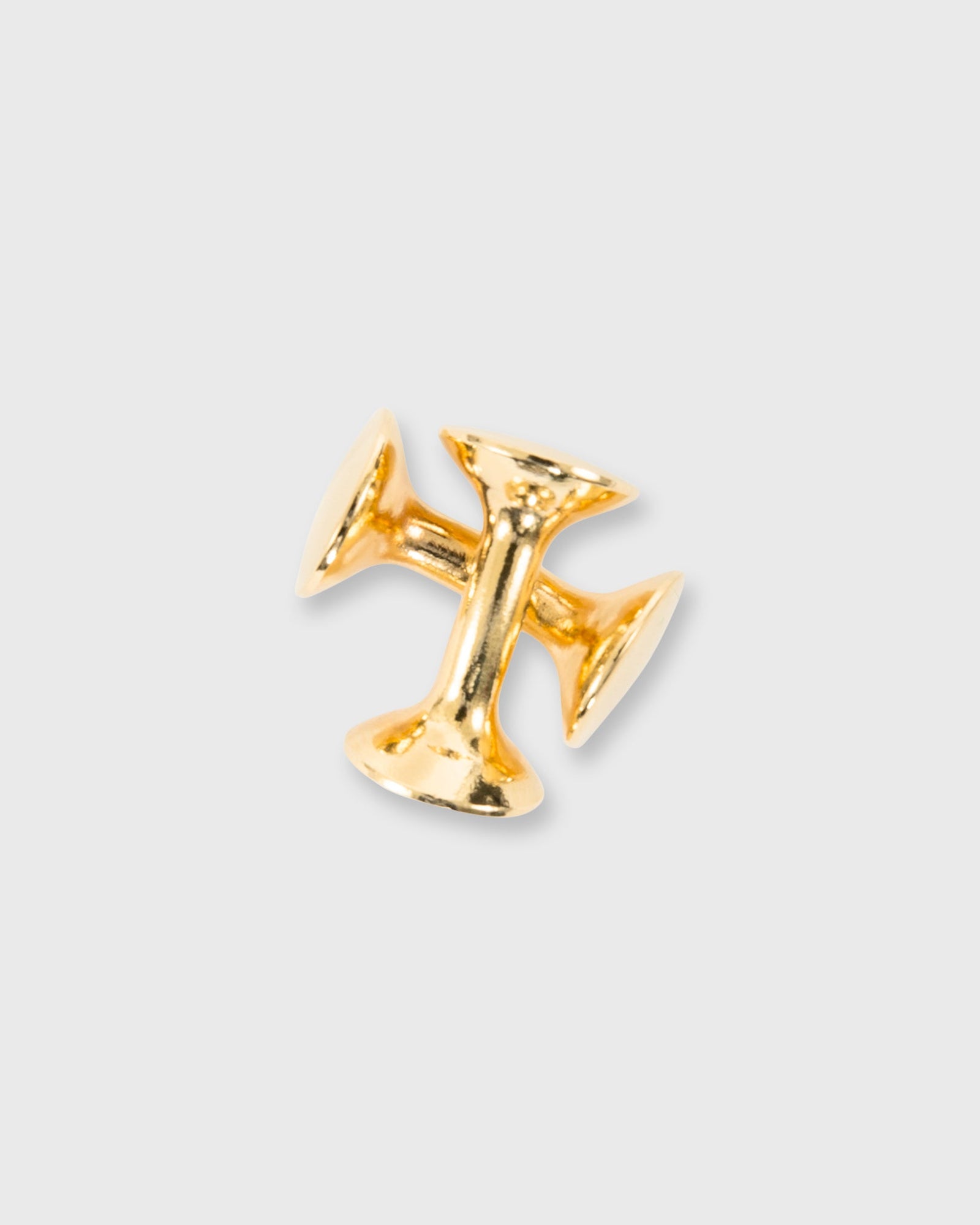 Circle Two Way Cufflinks In Gold Plated