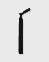 Silk Knit Tie In French Blue Dot