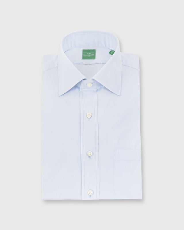 Spread Collar Dress Shirt in Sky Poplin