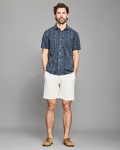 Short Sleeve Geo Stitch Embroidered Treme Shirt