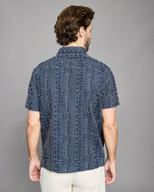 Short Sleeve Geo Stitch Embroidered Treme Shirt