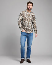 Camellia Jacquard Cedar Shirt