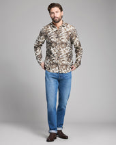 Camellia Jacquard Cedar Shirt