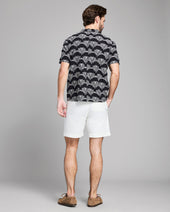 Short Sleeve Botanical Jacquard Camp Shirt