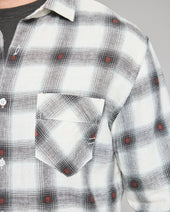 Hemp Cotton Dobby Plaid John T Shirt