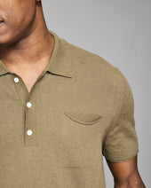 Cotton Linen Sweater Polo