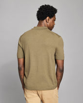 Cotton Linen Sweater Polo