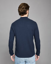 Fine Gauge Textured Half Zip