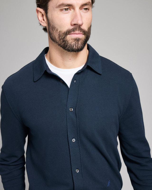 Long Sleeve Textured Yellowhammer Shirt