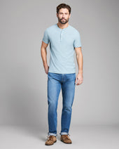 Short Sleeve Birdseye Henley