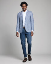Micro Plaid Silk Wool Walton Jacket