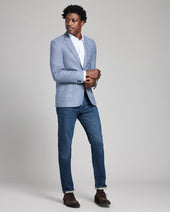 Micro Plaid Silk Wool Walton Jacket