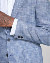 Micro Plaid Silk Wool Walton Jacket