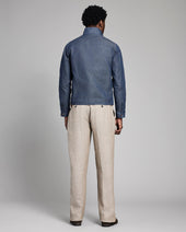 Waxed Denim Harrington Jacket