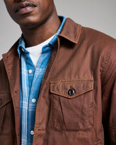 Waxed Herringbone Members Jacket