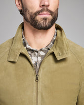 Suede Harrington Jacket