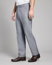 Linen Flat Front Trouser