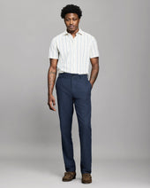 Chambray Flat Front Pant