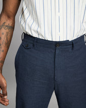 Chambray Flat Front Pant