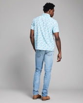 Short Sleeve Textured Painted Floral Treme Shirt