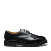Black Hi-Shine Gibson Shoe & Brogue Kiltie