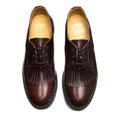 Burgundy Rub-Off Gibson Shoe & Brogue Kiltie