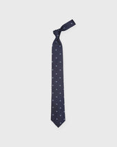 Silk Woven Club Tie In Sky 45 Turntable Adapter