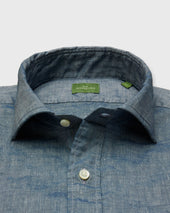 Spread Collar Sport Shirt In Poplin