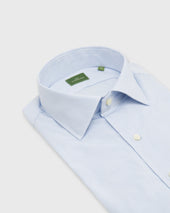 Spread Collar Dress Shirt In Pencil Stripe Poplin
