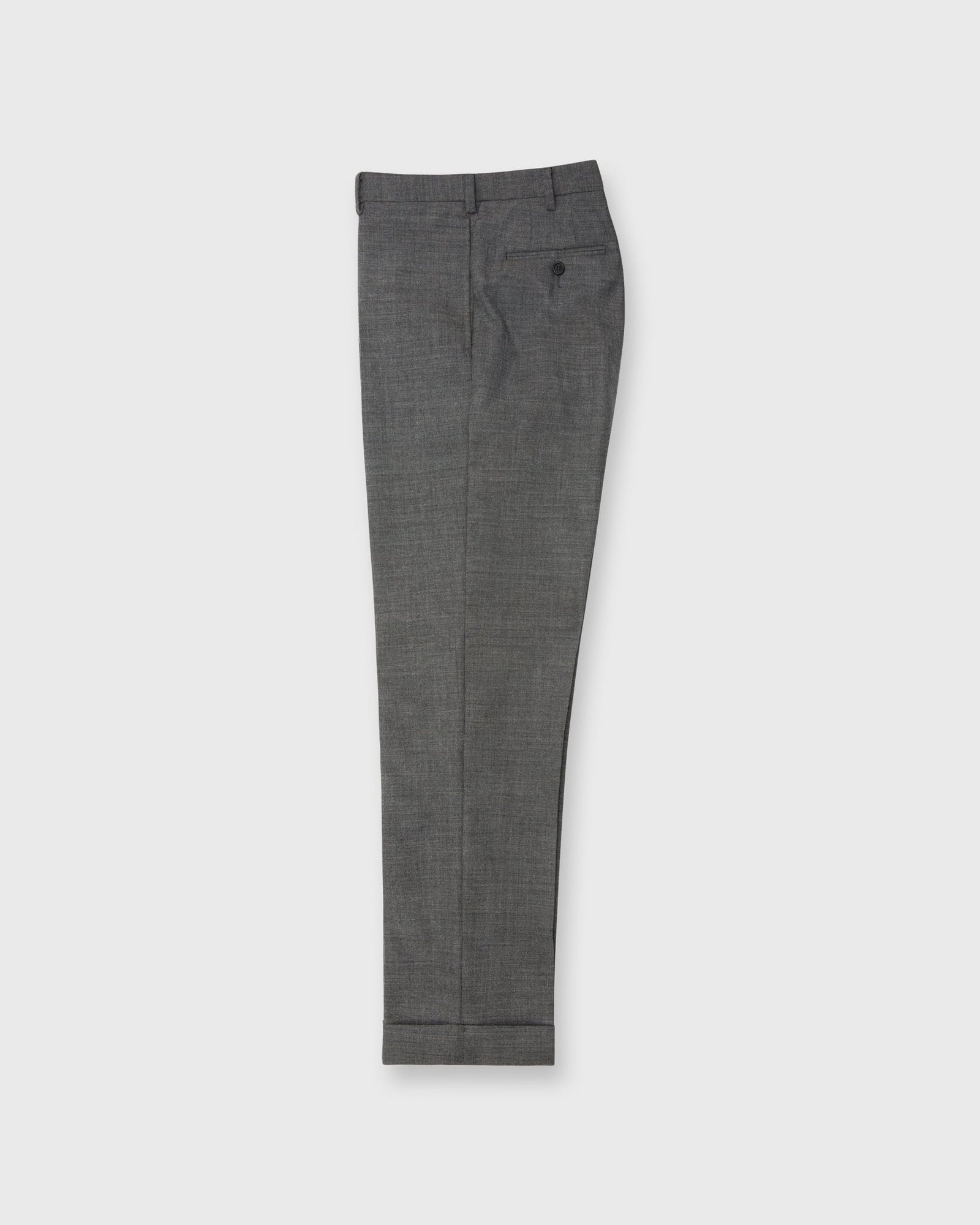Dress Trouser In Mid Grey High Twist
