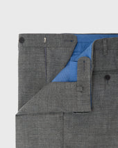 Dress Trouser In Mid Grey High Twist