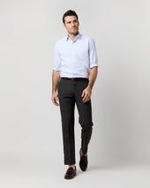 Spread Collar Dress Shirt In Small Bengal Stripe Poplin